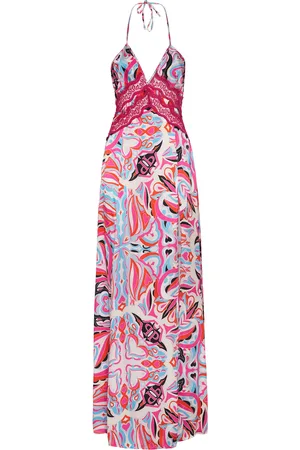 Philipp Plein Lange Jurk Colorful Circus