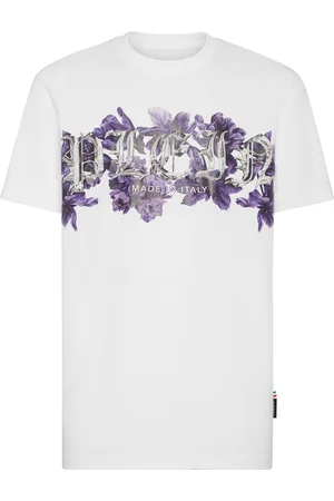 Philipp Plein T-Shirt Ronde Hals Flowers