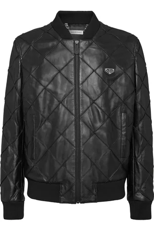 Philipp Plein Leren Bomber