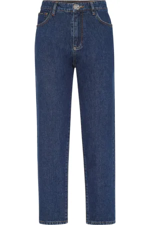 Philipp Plein Denim Trousers Mom Fit Hexagon