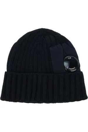 C.P. Company Accessoires Extra Fijne Merino Wol Lens Beanie in Navy