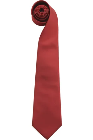 Premier Heren "Kleuren" Gewone mode / Business Tie (Pakket van 2) (Bourgondië)