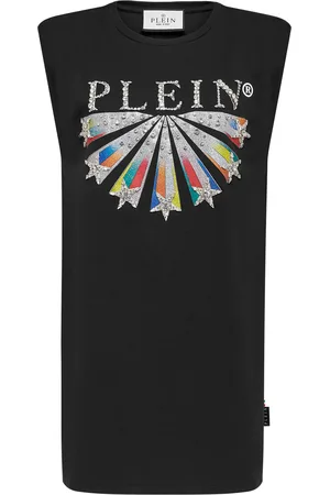 Philipp Plein T-Shirt Jurk Kort Stars