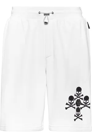 Philipp Plein Sportieve Shorts Skull&Bones