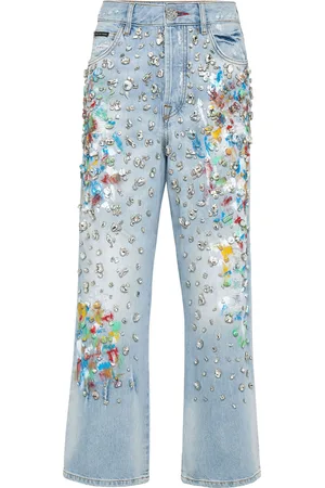 Philipp Plein Jeans Met Hoge Taille