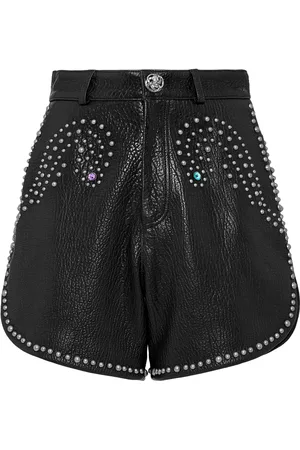 Philipp Plein Leren Korte Broek