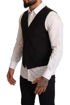Dolce & Gabbana Classic Fit Wollen Vest Voor Heren