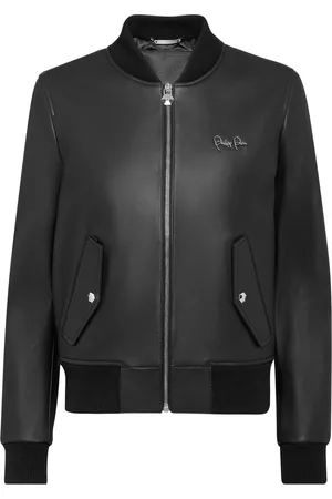 Philipp Plein Leren Bomber
