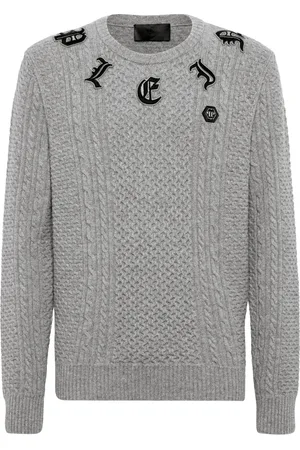 Philipp Plein Pullover Ronde Hals Monogram