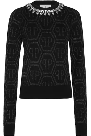 Philipp Plein Pullover Ronde Hals Monogram