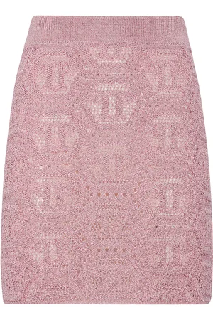 Philipp Plein Knit Mini Skirt Monogram