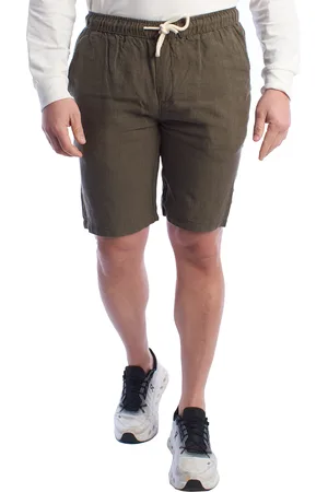 IN MY HOOD Herren Leinen-Bermudashorts mit Kordelzug HS24MBE09