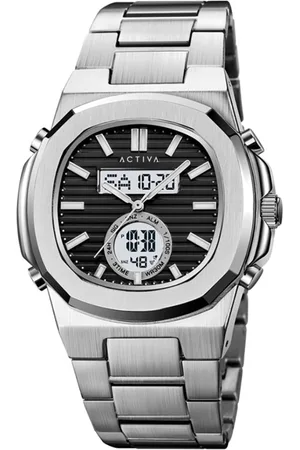 Invicta Activa X Digital ACW2279-005 Heren Horloge - Quartz Uurwerk - Roestvrij Staal met zwarte Wijzerplaat - 42mm