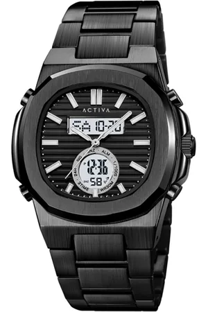 Invicta Activa X Digital ACW2279-006 Heren Horloge - Quartz Uurwerk - Roestvrij Staal met zwarte Wijzerplaat - 42mm