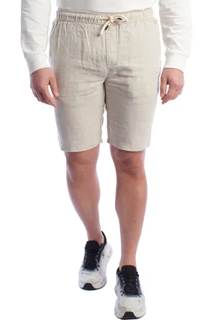 IN MY HOOD Herren Leinen-Bermudashorts mit Kordelzug HS24MBE09