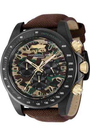 Invicta Speedway 43678 Heren Horloge - Quartz Uurwerk - Roestvrij Staal met groene Wijzerplaat - 50mm