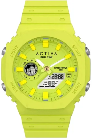 Invicta Activa X DIGITAL ESSENTIALS ACW423-006 Heren Horloge - Quartz Uurwerk - Plastic met Gele Wijzerplaat - 45mm