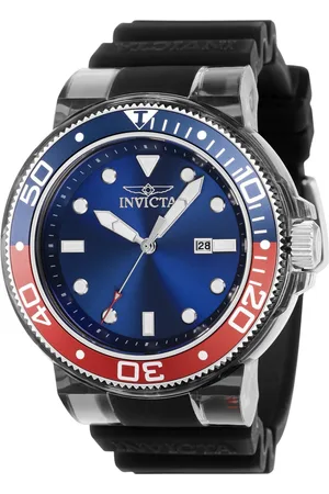 Invicta Pro Diver 38883 Heren Horloge - Quartz Uurwerk - Roestvrij Staal met blauwe Wijzerplaat - 52mm