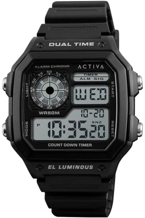 Invicta Activa X Digital ACW1299-001 Heren Horloge - Quartz Uurwerk - Plastic met zwarte Wijzerplaat - 43mm