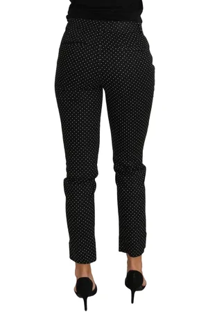 Dolce & Gabbana Cropped Rechte Broek Met Stippen