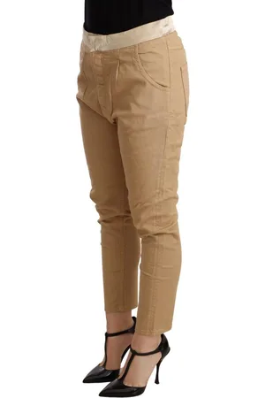 Cycle Skinny Casual Broek Met Satijnen Tailleband