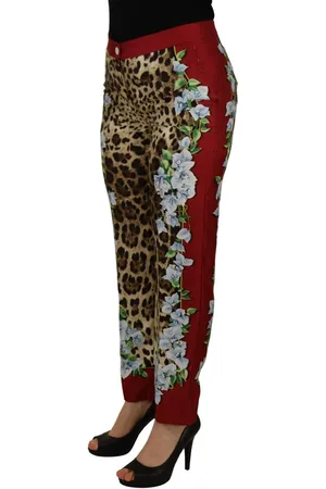 Dolce & Gabbana Broek Met Luipaardprint En Middelhoge Taille