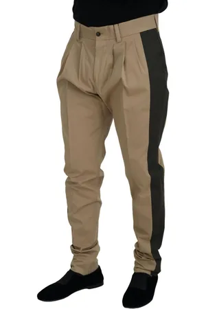 Dolce & Gabbana Gestreepte Broek Beige