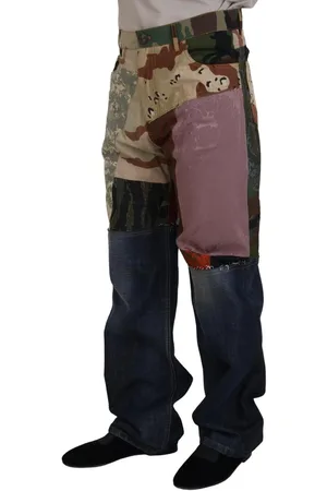 Dolce & Gabbana Patchwork Jeans Voor Heren