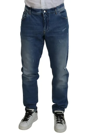Dolce & Gabbana Slim Fit Distressed Jeans Voor Heren