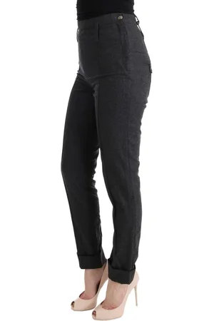 ERMANNO SCERVINO Grijze Broek Met Rechte Pijpen Voor Dames