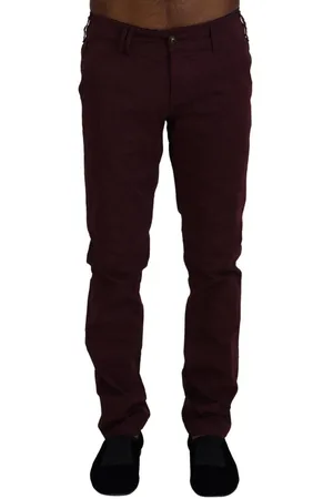 Cycle Slim Fit Chino Broek Heren Bourgondie