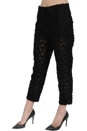 Dolce & Gabbana Zwarte Kanten Broek