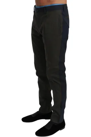 Dolce & Gabbana Gestreepte Slim Fit Broek Gemaakt In Italie