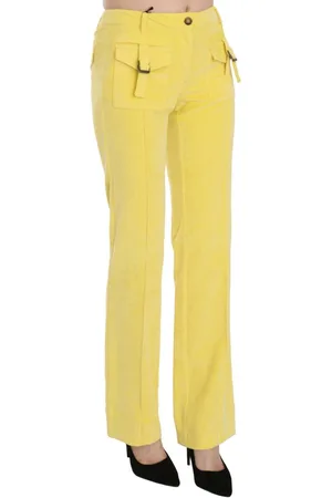 Roberto Cavalli Gele Corduroy Broek