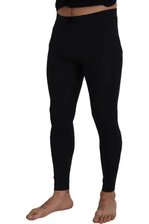 Dolce & Gabbana Dg Sport Zwarte Activewear Leggings Voor Heren
