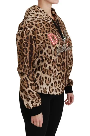 Dolce & Gabbana Ayers Luipaardtrui Met Capuchon En Studs
