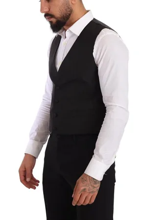 Dolce & Gabbana Classic Fit Suit Vest - Zwart