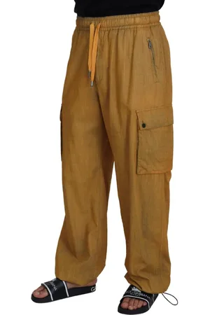 Dolce & Gabbana Mosterdkleurige Cargobroek Voor Heren