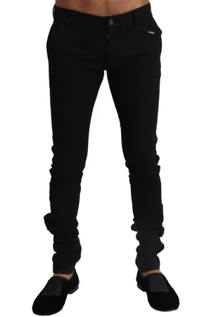 Dolce & Gabbana Heren Slim Fit Stretch Katoenen Broek