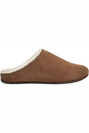 FitFlop Dames/Dames Chrissie Suède Shearling Slippers (Tan)