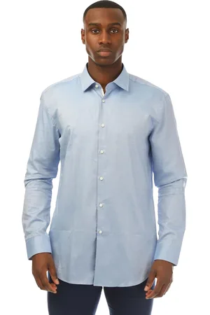 HUGO BOSS Heren Koey Oxford Overhemd (Lichtblauw)
