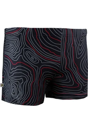 Guggen Mountain Zwemshorts voor Heren, Strakke Gestreepte Boxershorts