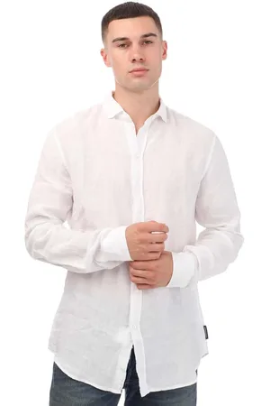 Emporio Armani Heren overhemd met lange mouwen