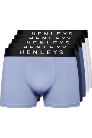 Henleys Heren Inkset Marl Boxershort (Set van 5) (Veelkleurig)