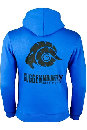 Guggen Mountain Heren wandelhoodie fleece hoodie outdoor met logo