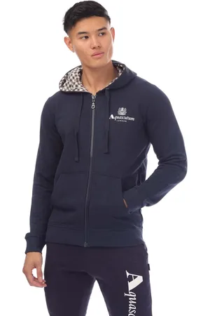 Aquascutum Sweatshirt met rits voor volwassenen (Marine)