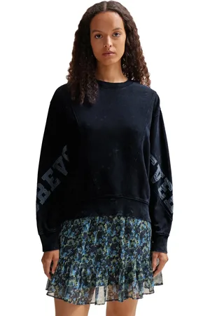 HUGO BOSS Dames/Dames C_Eprep Geborduurd Logo Sweatshirt (Donkerblauw)