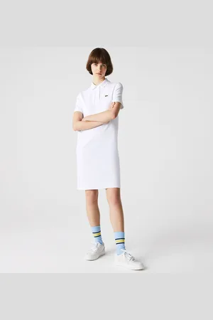 Lacoste Damespolo Trompetmouw Piqué in
