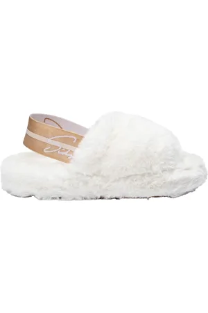 SikSilk Dames/Dames Slider Fluffy Slippers