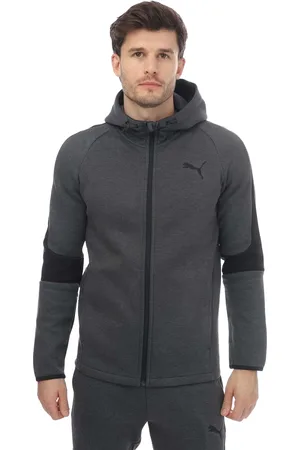 PUMA Heren Evostripe Core Full Zip Hoodie (Grijze Heide)